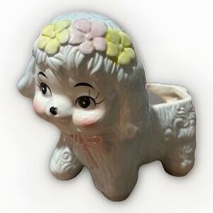Vtg Rubens Original 1950 Japan Anthropomorphic Nursery Lamb Planter Kitsch